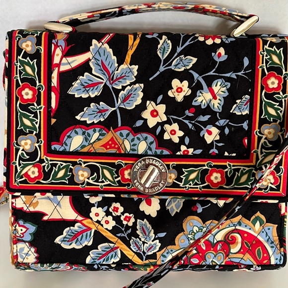 Vera Bradley Handbags - Vera Bradley Julia Versailles Pattern Top Handle & Convertible Detachable Strap